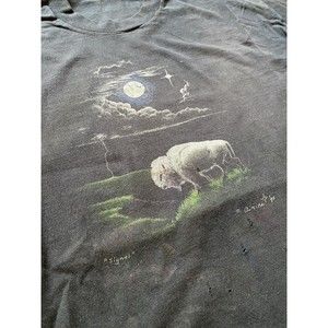 Vintage 1995 Winter Buffalo Moonlight T-Shirt Medium